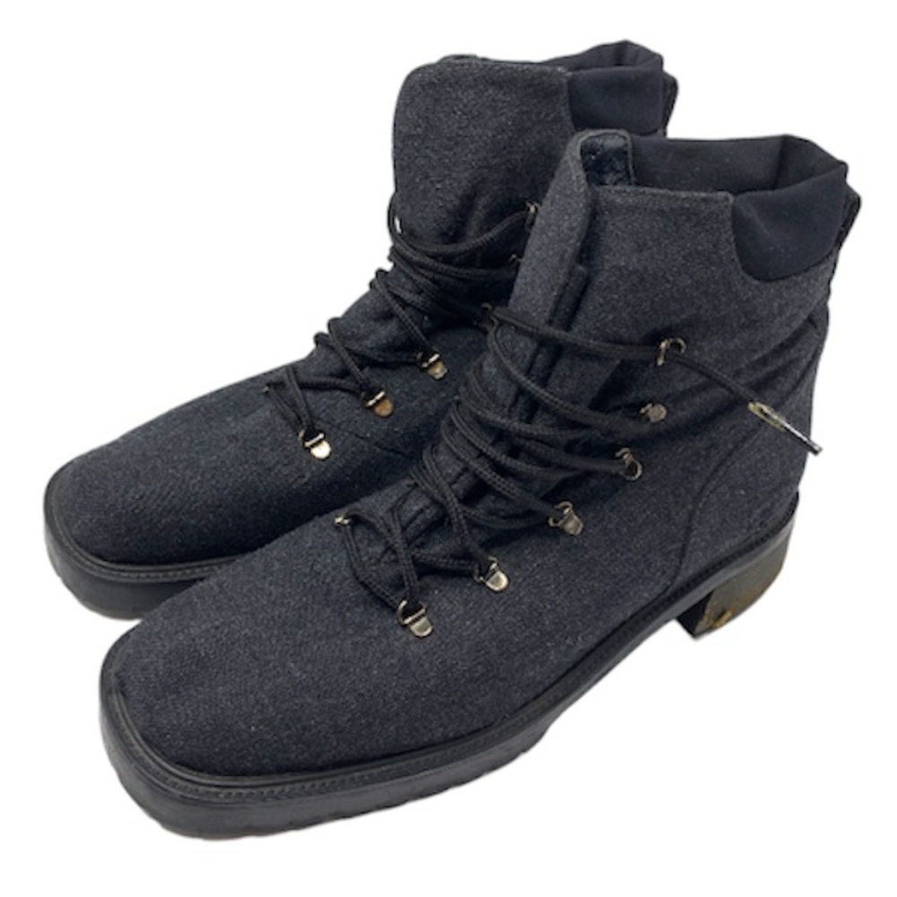 Stuart Weitzman wool lace up boots size 10